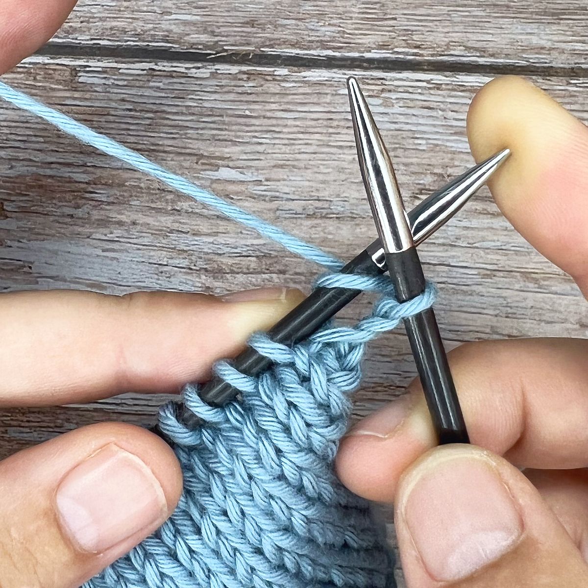 Knötchenrand stricken